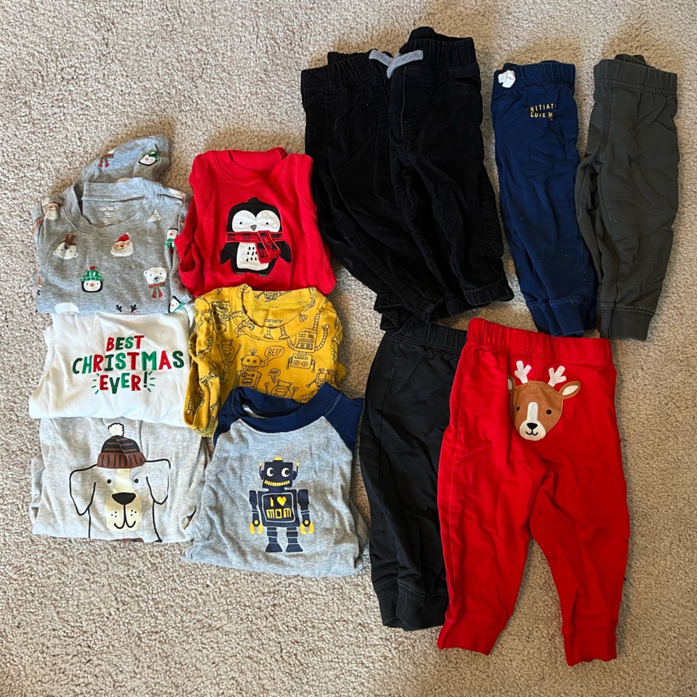 Carter’s Baby boy winter clothes - 12m